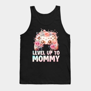 Leveled Up to Mommy Has Entered the Game Tee Gamer Mom Gift Soon to be Mom Game controller Tank Top